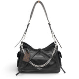Louis Vuitton Lambskin CarryAll Cargo Vibe PM Black 