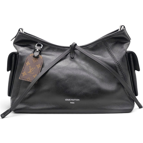 Louis Vuitton Lambskin CarryAll Cargo Vibe PM Black 