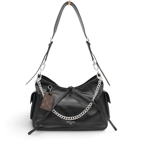 Louis Vuitton Lambskin CarryAll Cargo Vibe PM Black 