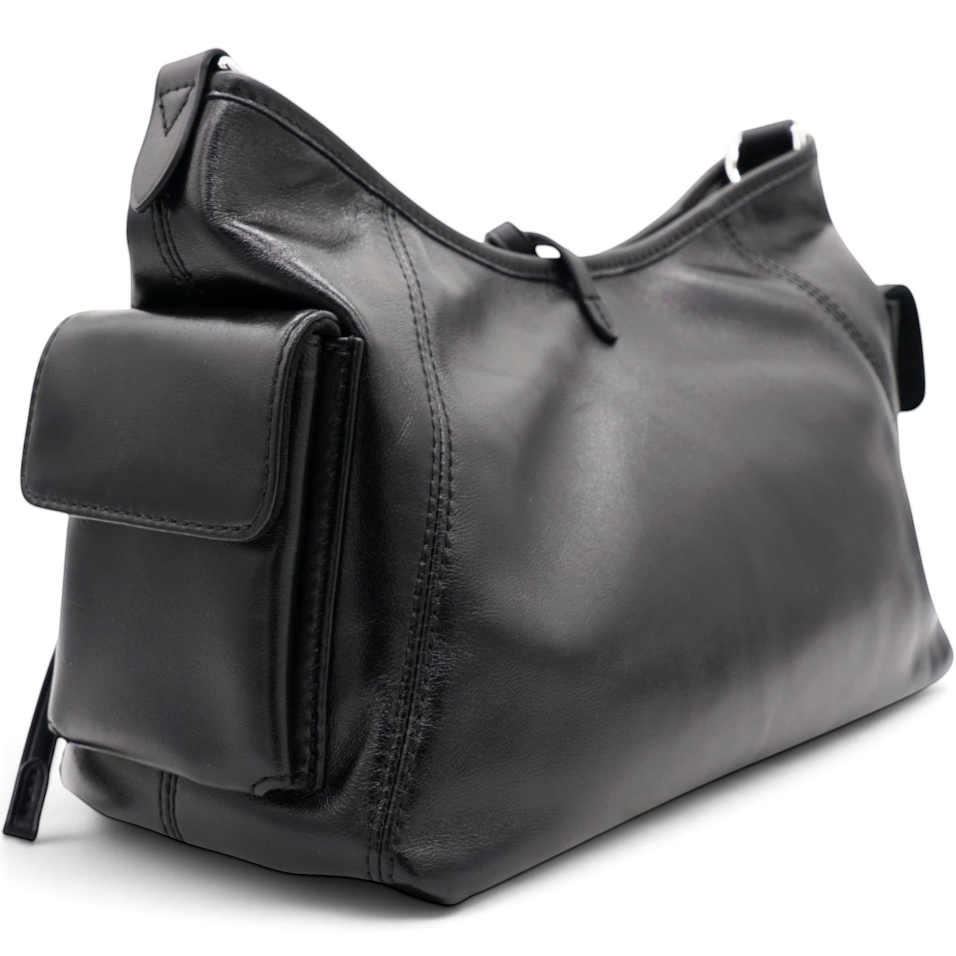 Louis Vuitton Lambskin CarryAll Cargo Vibe PM Black 