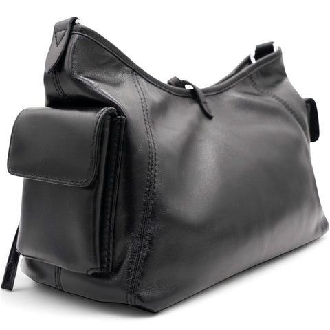 Louis Vuitton Lambskin CarryAll Cargo Vibe PM Black 