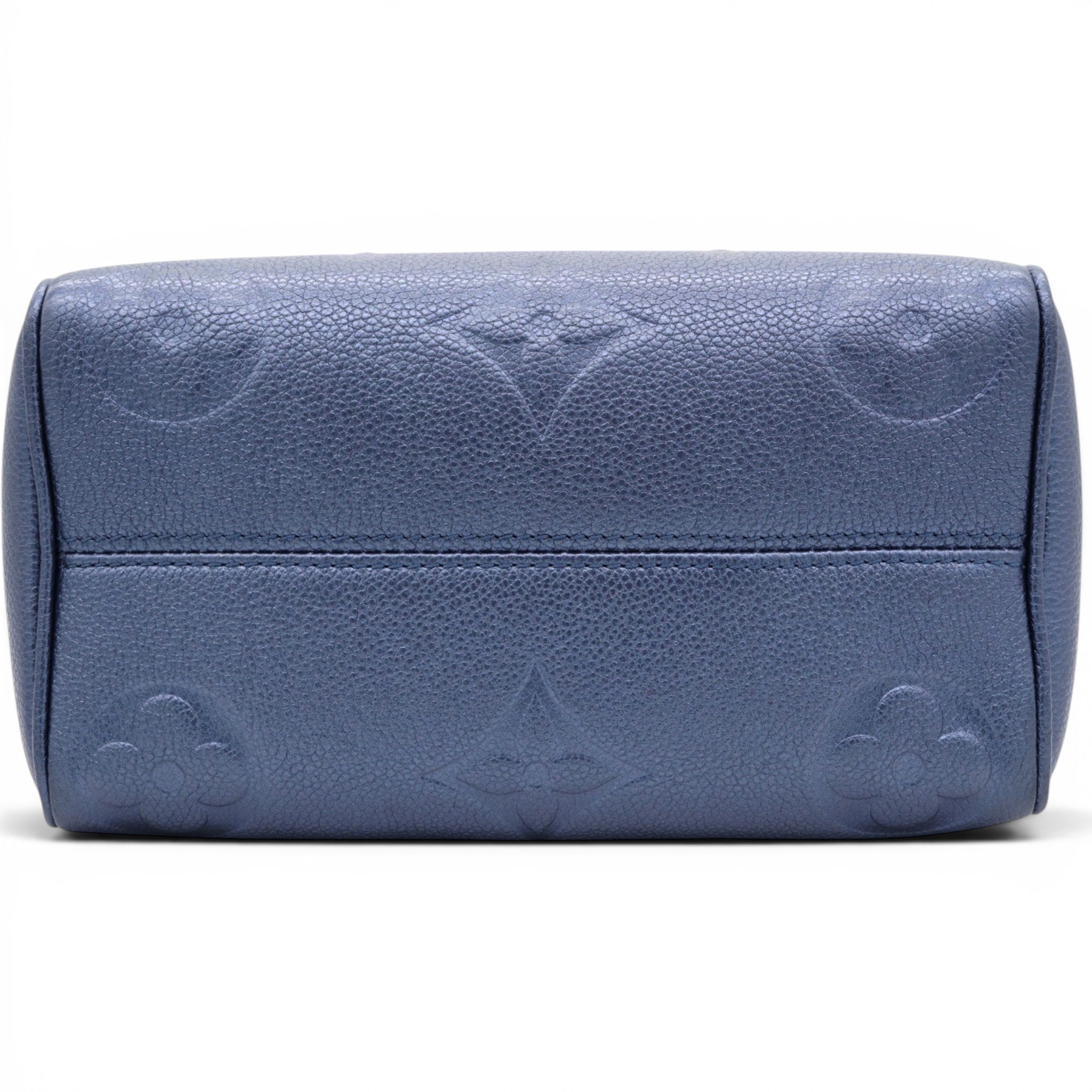 Louis Vuitton Metallic Empreinte Monogram Giant Speedy Bandouliere 20 Navy Nacre 