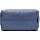 Louis Vuitton Metallic Empreinte Monogram Giant Speedy Bandouliere 20 Navy Nacre 