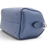 Louis Vuitton Metallic Empreinte Monogram Giant Speedy Bandouliere 20 Navy Nacre 