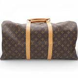 Louis Vuitton Monogram Canvas Keepall 55 Duffle Brown
