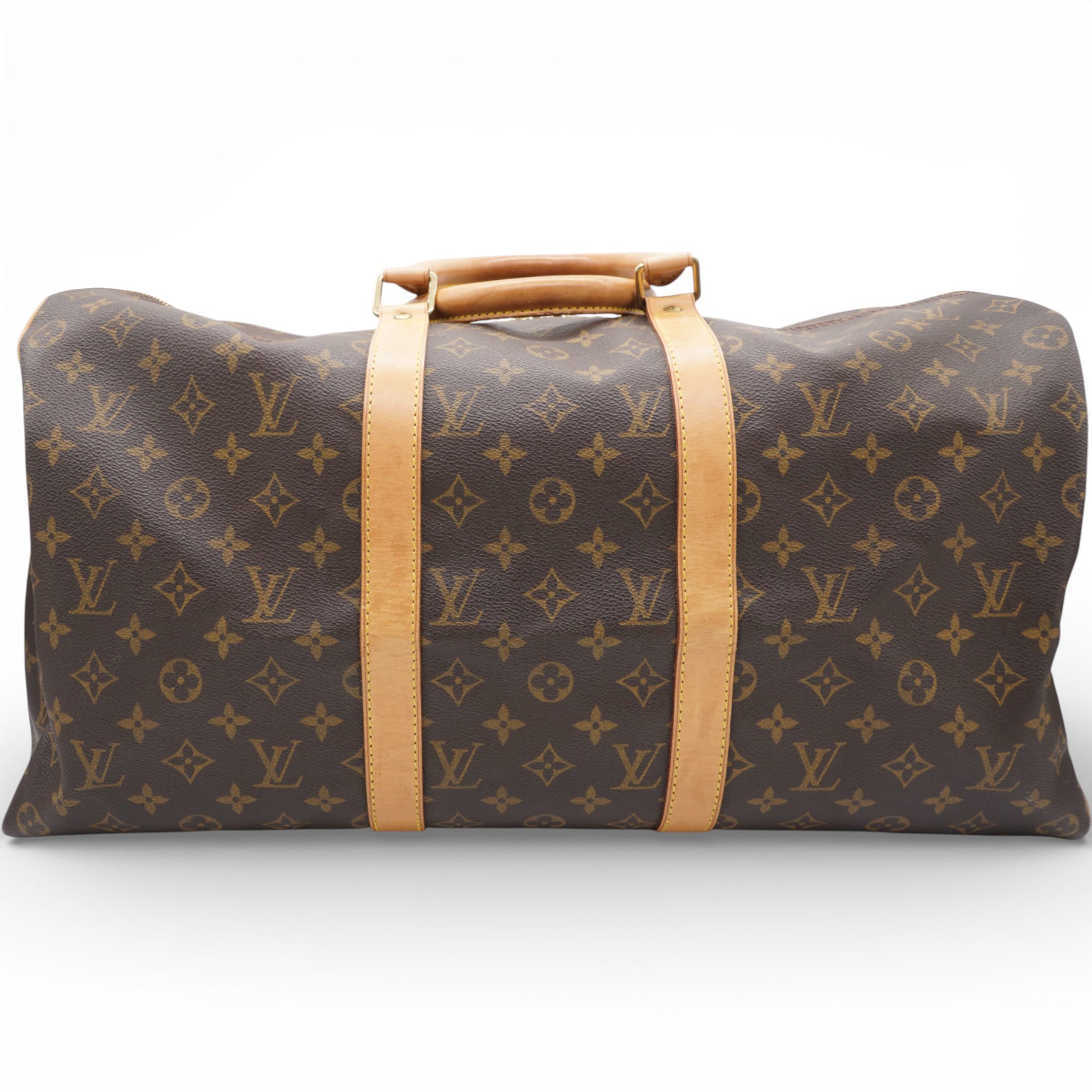 Louis Vuitton Monogram Canvas Keepall 55 Duffle Brown