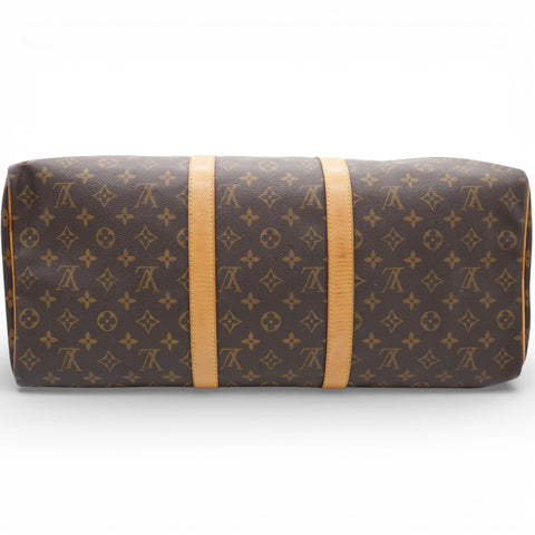 Louis Vuitton Monogram Canvas Keepall 55 Duffle Brown
