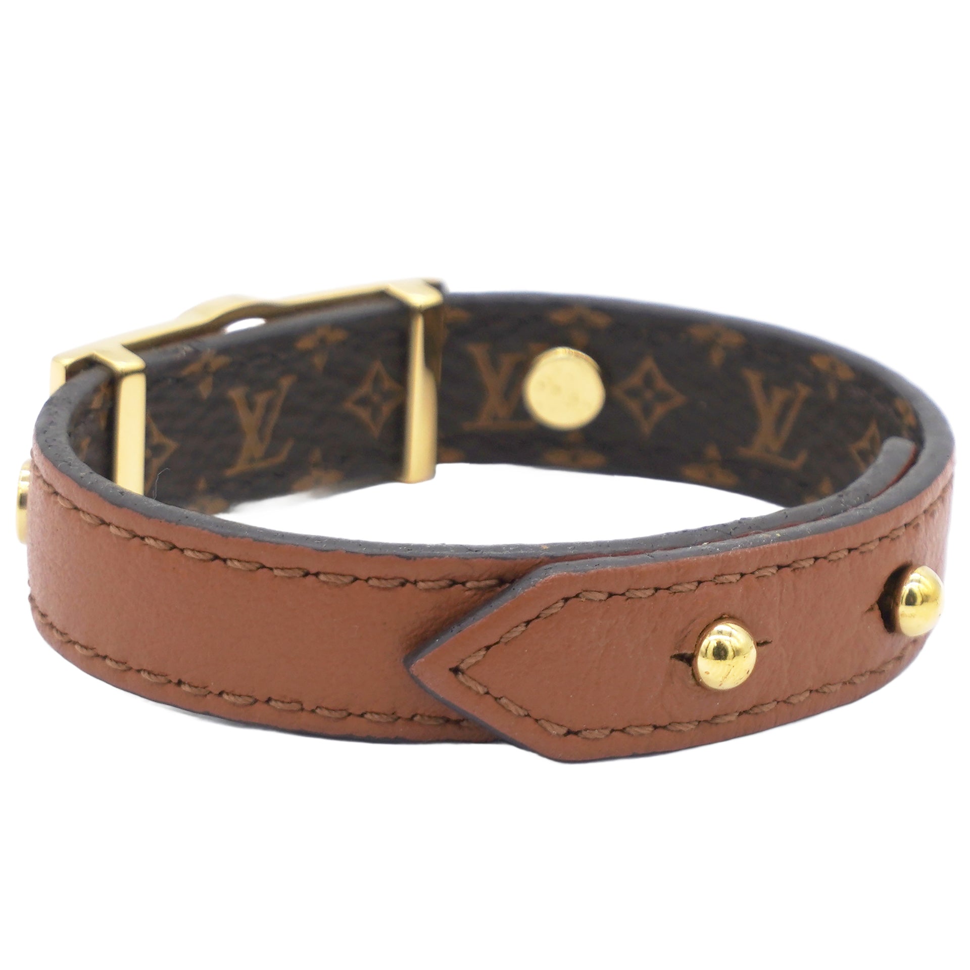 Louis Vuitton Monogram Dauphine Bracelet Tan Brown 