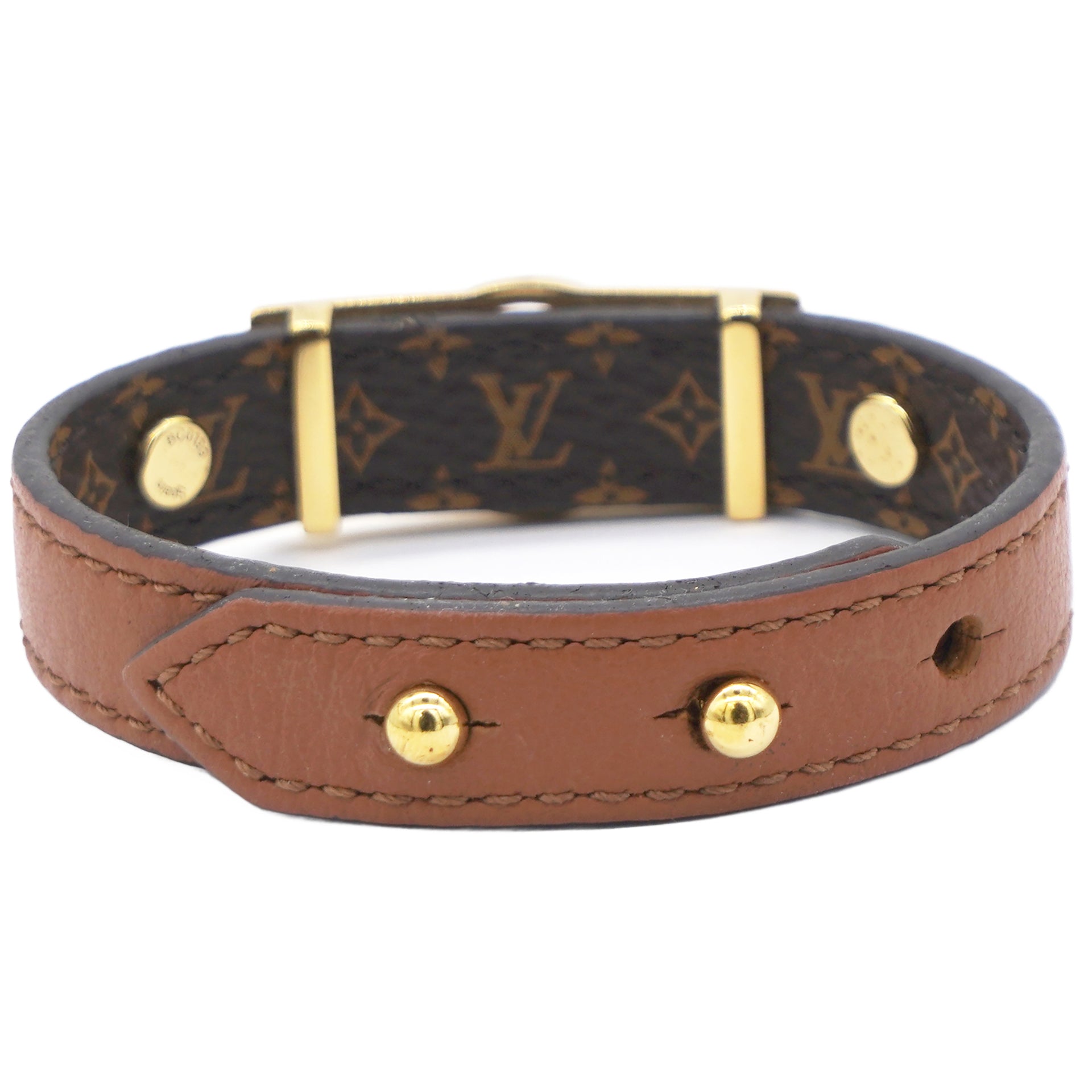 Louis Vuitton Monogram Dauphine Bracelet Tan Brown 