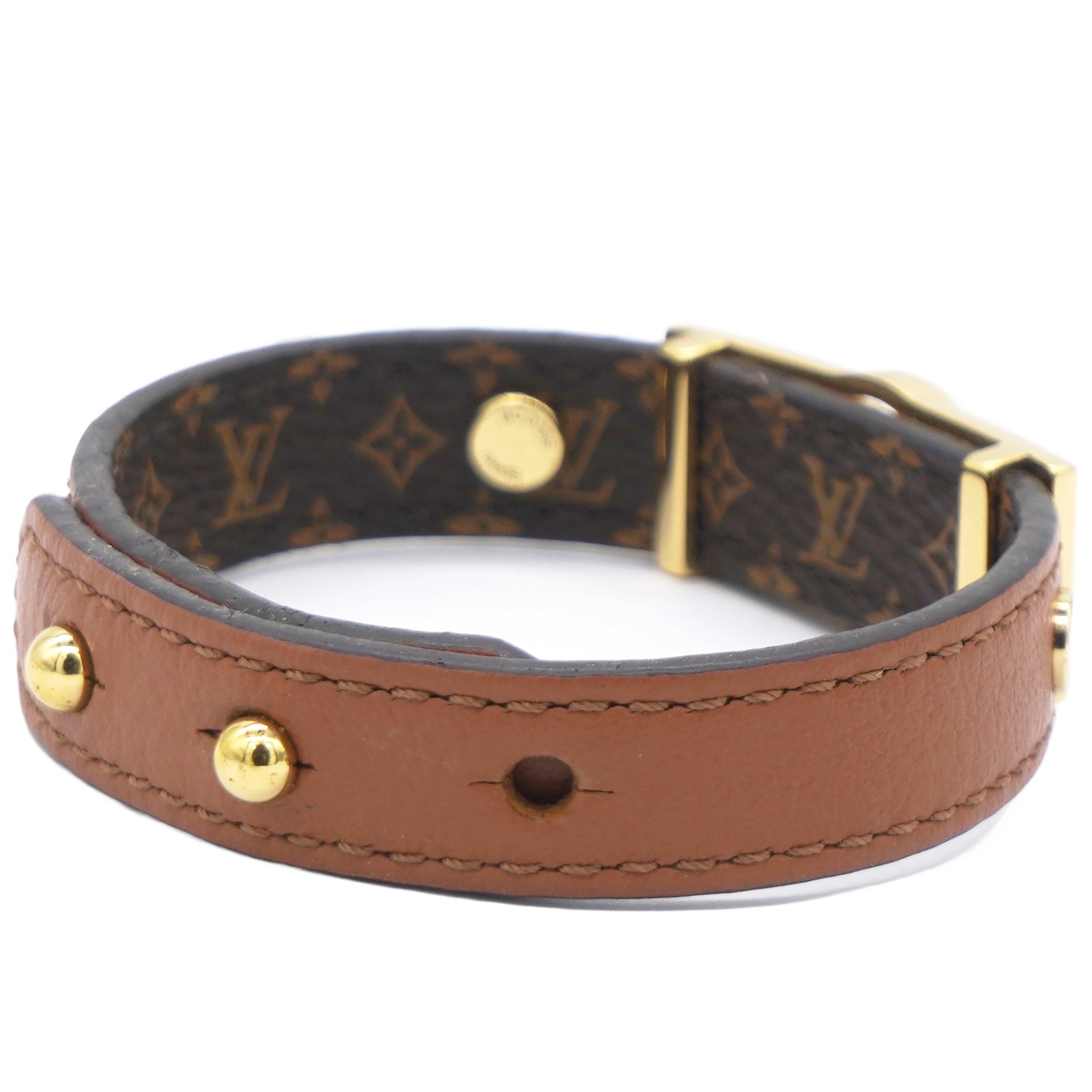 Louis Vuitton Monogram Dauphine Bracelet Tan Brown 