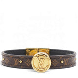 Louis Vuitton Monogram LV Circle Reversible Bracelet Black 
