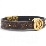 Louis Vuitton Monogram LV Circle Reversible Bracelet Black 