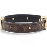 Louis Vuitton Monogram LV Circle Reversible Bracelet Black 