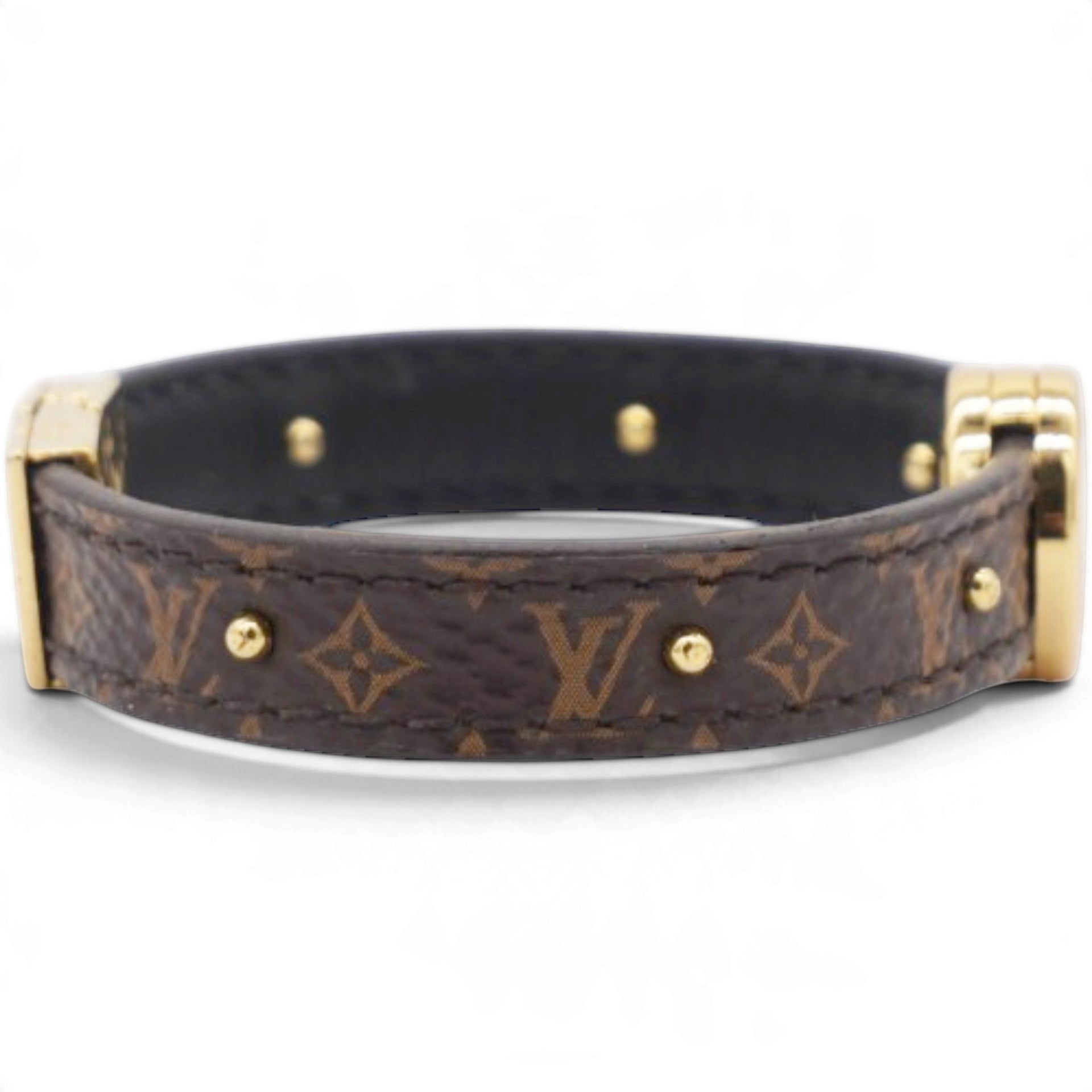 Louis Vuitton Monogram LV Circle Reversible Bracelet Black 