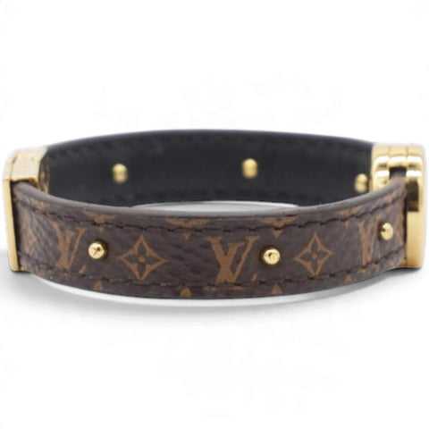 Louis Vuitton Monogram LV Circle Reversible Bracelet Black 