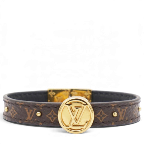 Louis Vuitton Monogram LV Circle Reversible Bracelet Black 