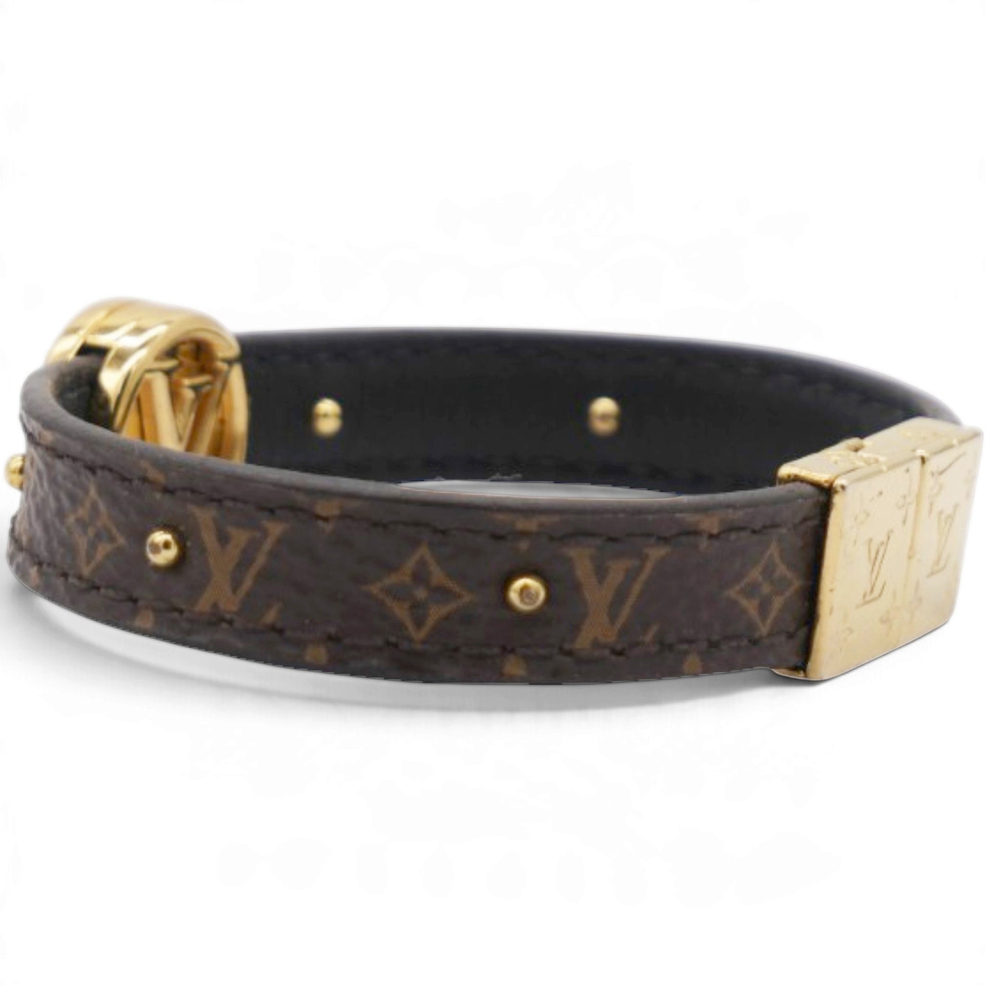 Louis Vuitton Monogram LV Circle Reversible Bracelet Black 