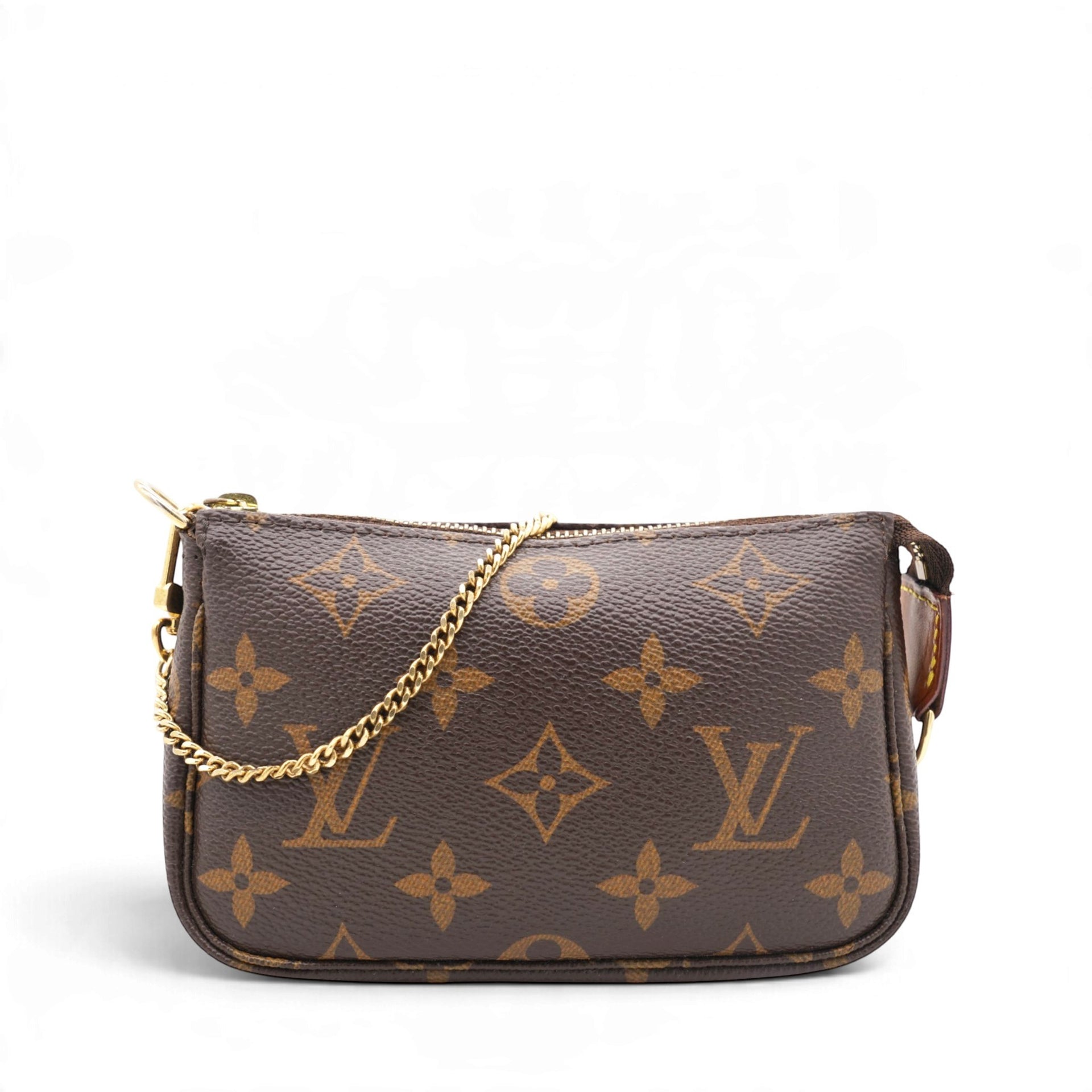 Louis Vuitton Monogram Mini Pochette Accessories Brown 
