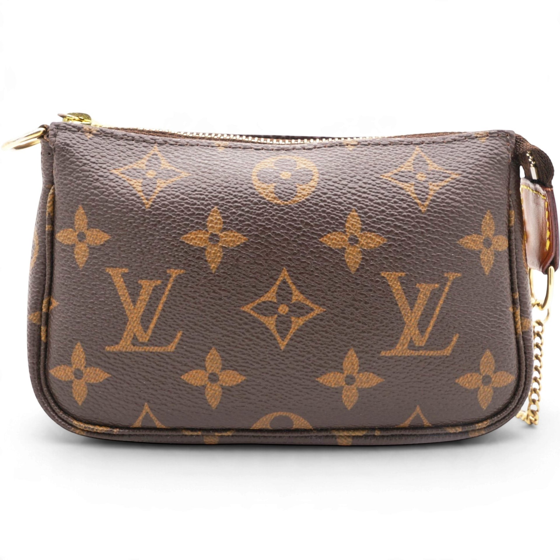 Louis Vuitton Monogram Mini Pochette Accessories Brown 