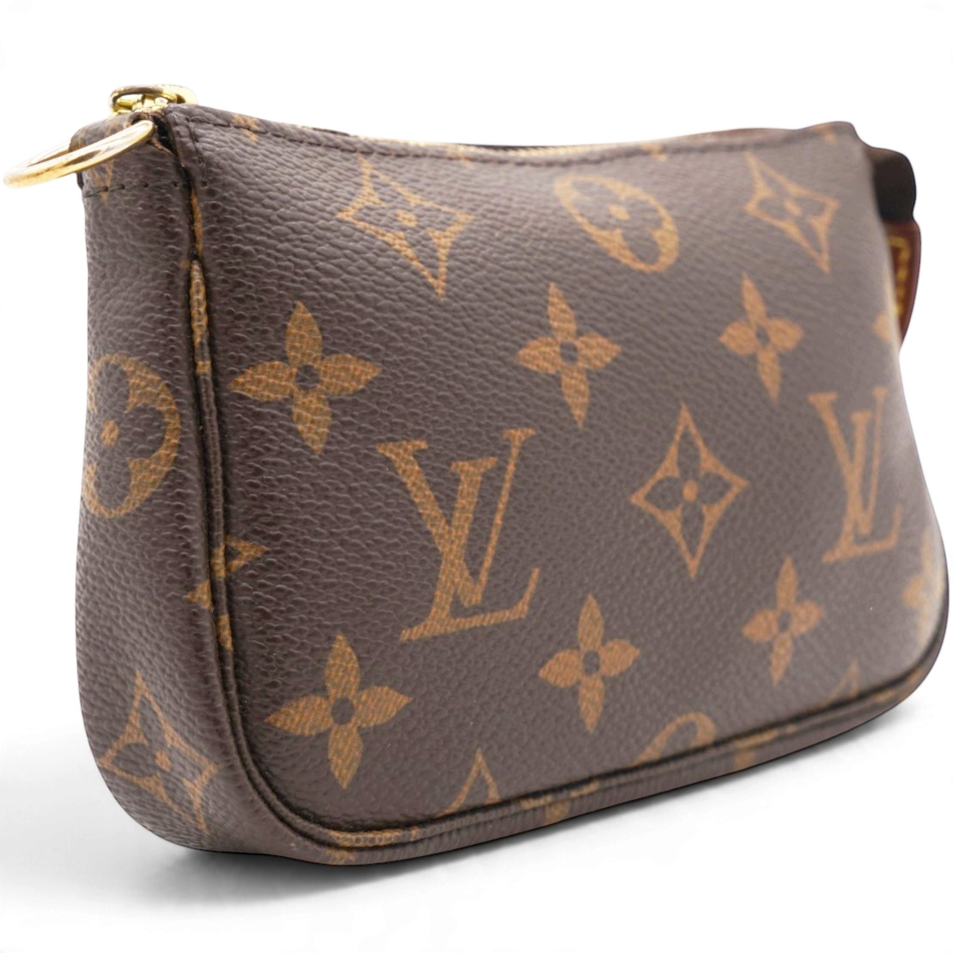 Louis Vuitton Monogram Mini Pochette Accessories Brown 