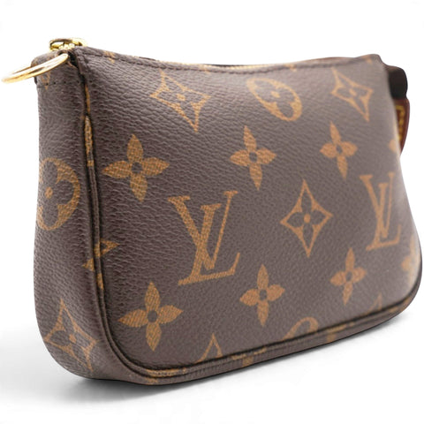 Louis Vuitton Monogram Mini Pochette Accessories Brown 