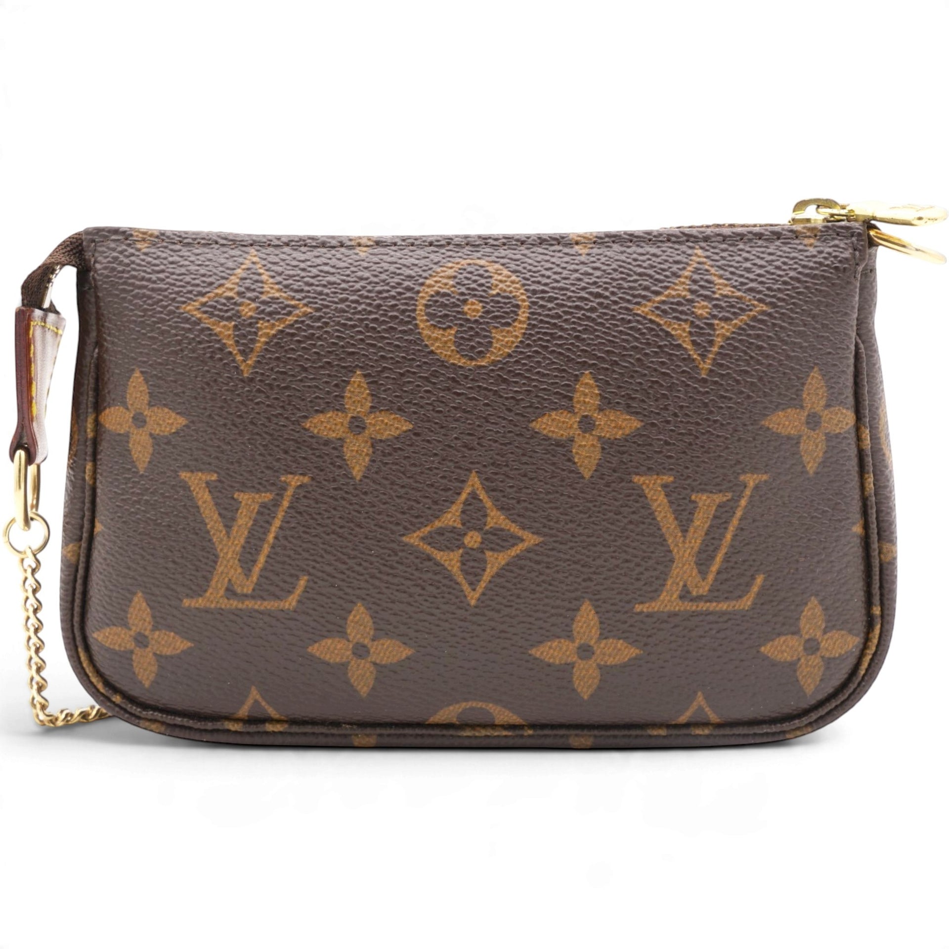 Louis Vuitton Monogram Mini Pochette Accessories Brown 