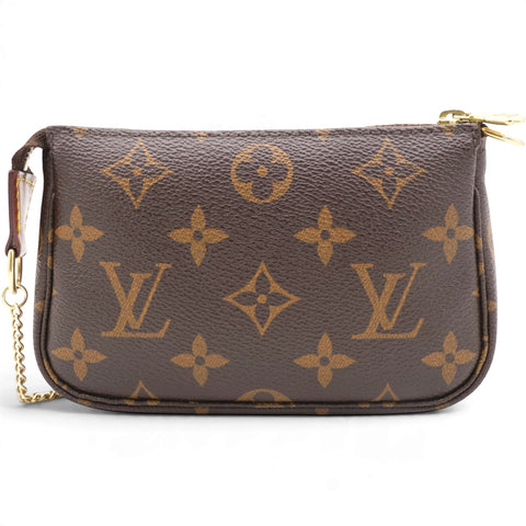 Louis Vuitton Monogram Mini Pochette Accessories Brown 