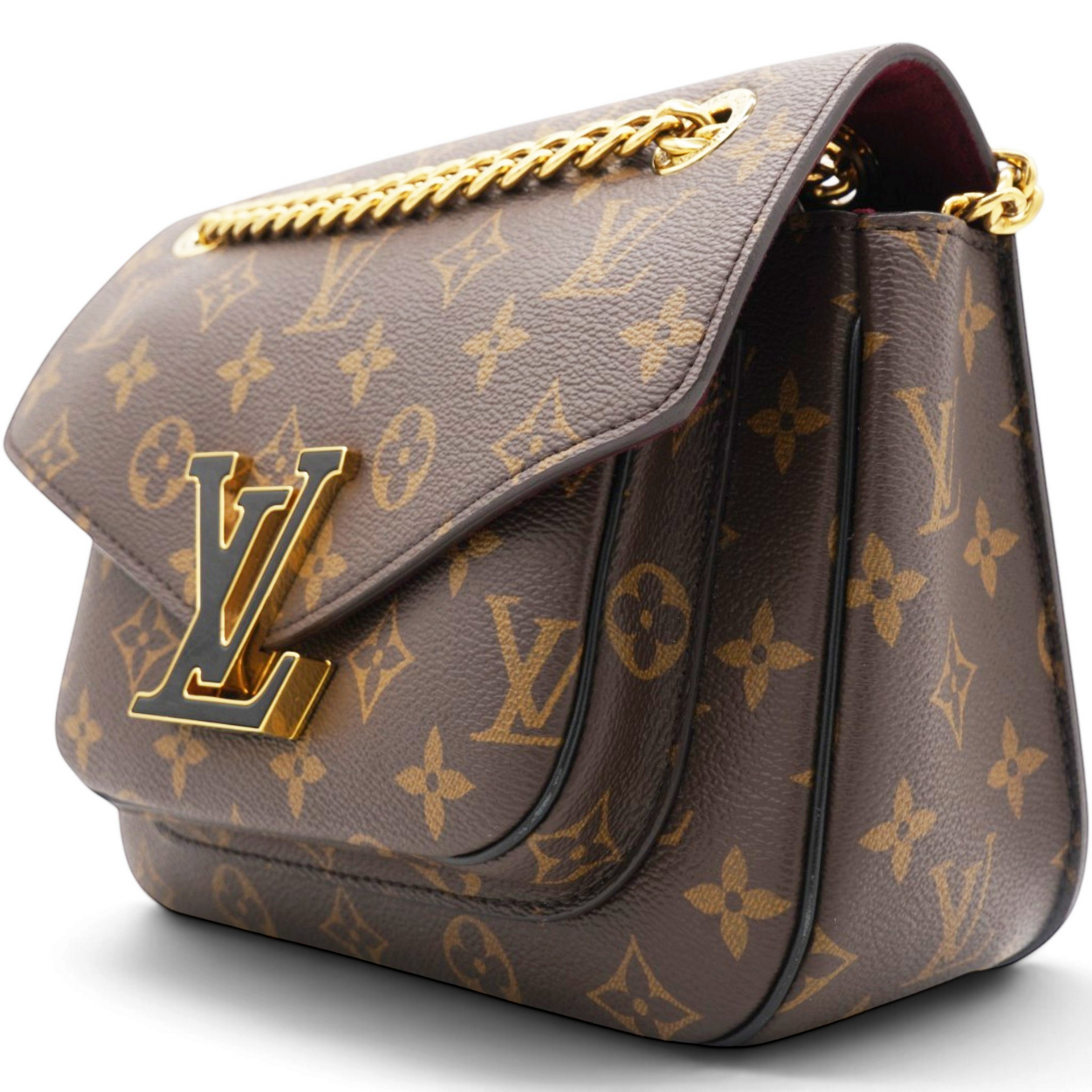 Louis Vuitton Monogram Passy Flap Bag Brown 