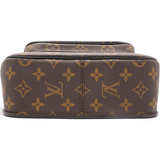 Louis Vuitton Monogram Passy Flap Bag Brown 
