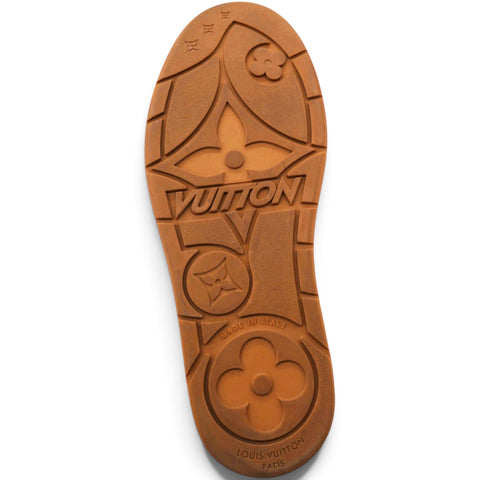 Louis Vuitton Monogram Washed Denim Aspen Platform Clog Mules Blue Size40 