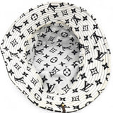 Louis Vuitton Nylon Monogram Reversible Bob Bucket Hat Black White Size M 
