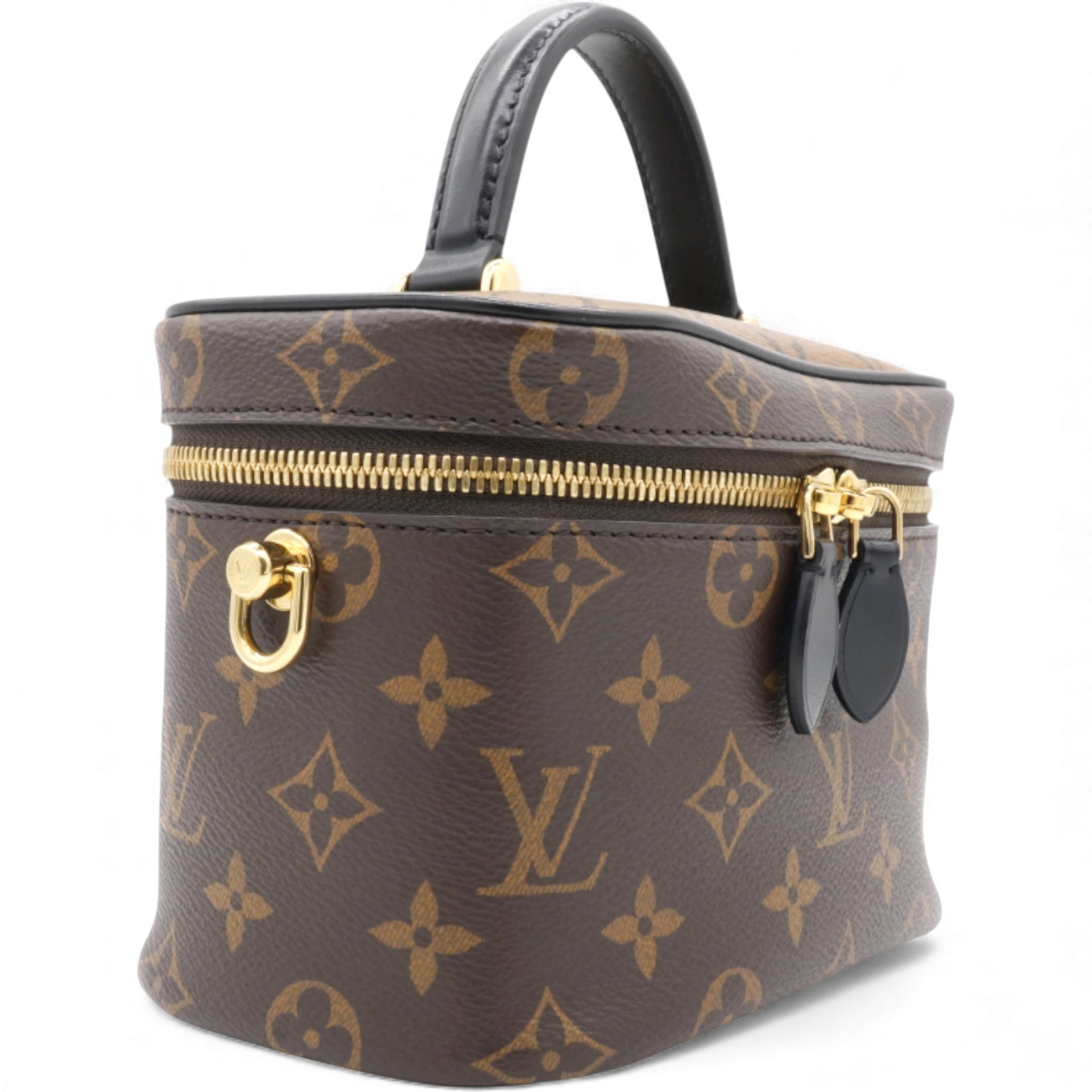 Louis Vuitton Reverse Monogram Vanity Chain Pouch Brown