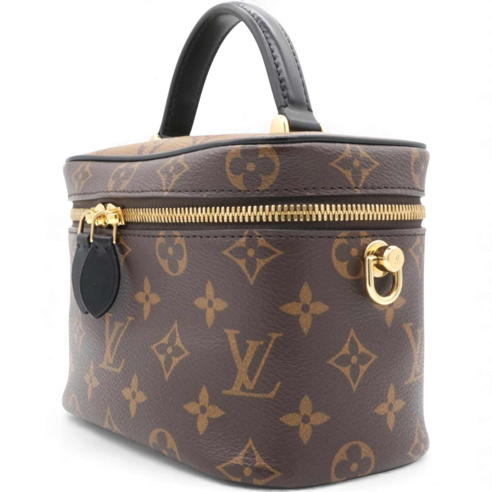 Louis Vuitton Reverse Monogram Vanity Chain Pouch Brown