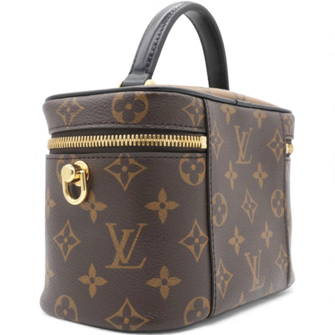 Louis Vuitton Reverse Monogram Vanity Chain Pouch Brown