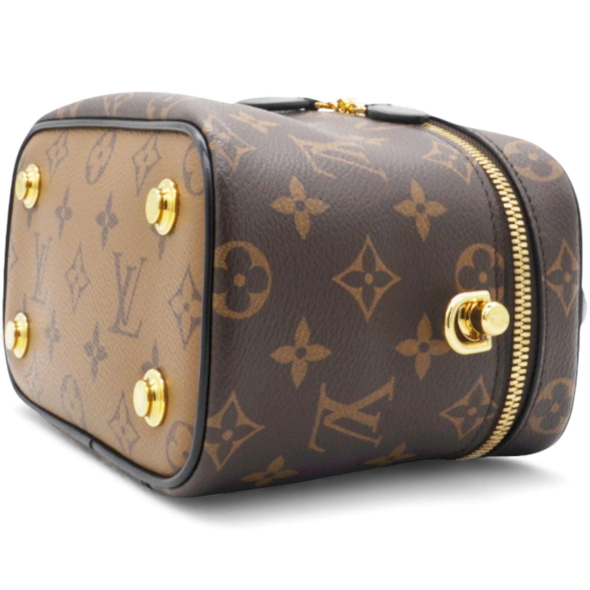 Louis Vuitton Reverse Monogram Vanity Chain Pouch Brown