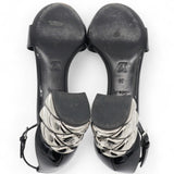 Louis Vuitton Silver Light Sandal Black Size36 