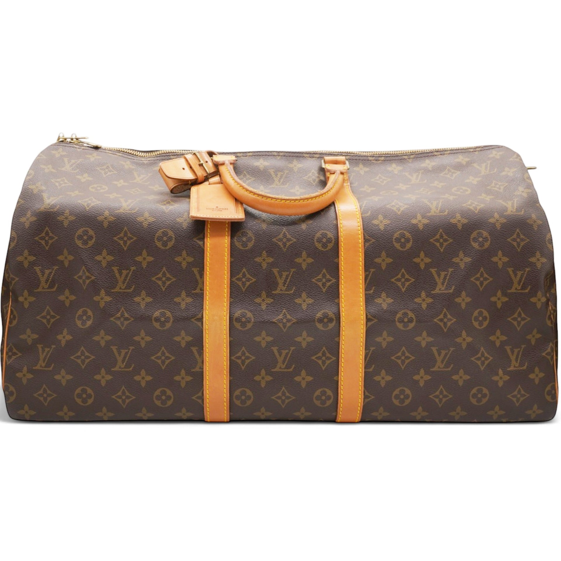 Louis Vuitton Vintage Monogram Canvas Keepall 55 Duffle Bag 