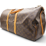 Louis Vuitton Vintage Monogram Canvas Keepall 55 Duffle Bag 