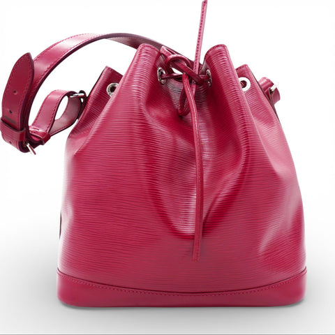 Louis Vuitton Vintage Noe Pm Handbag In Red Epi Leather Red Bucket Bag