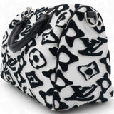  Louis Vuitton X UF Tufted Monogram Speedy Bandouliere 25 White Black 