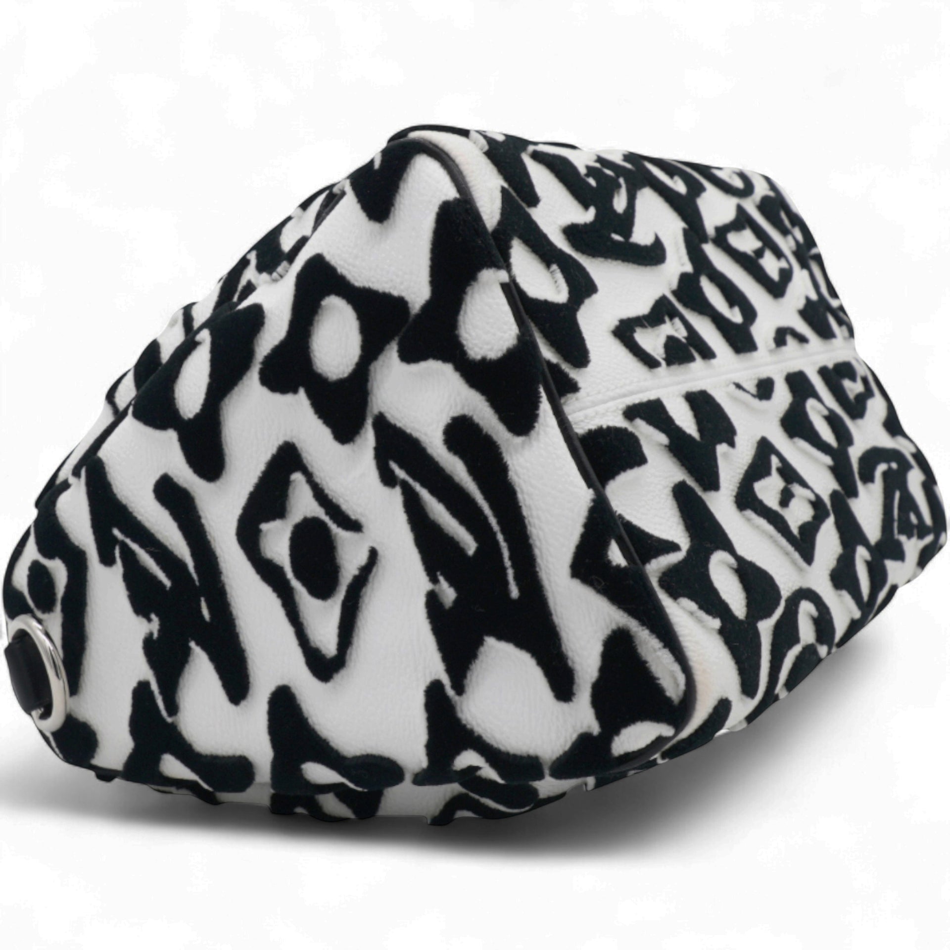  Louis Vuitton X UF Tufted Monogram Speedy Bandouliere 25 White Black 