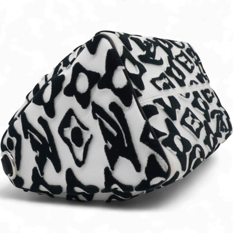  Louis Vuitton X UF Tufted Monogram Speedy Bandouliere 25 White Black 