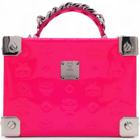 MCM  Ottomar Monogram Small Berlin Crossbody Sugar Pink 