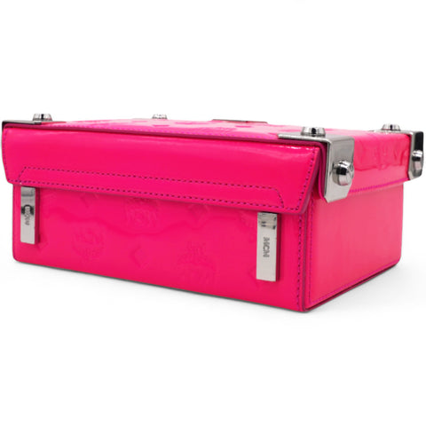 MCM  Ottomar Monogram Small Berlin Crossbody Sugar Pink 