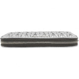 Miu Miu Silver Matelasse Leather Wallet on Chain 