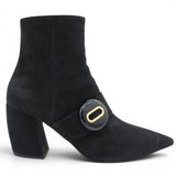 PRADA Suede Block Heel Ankle Boots Size38 