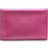 Prada Campact Leather Wallet Purple 