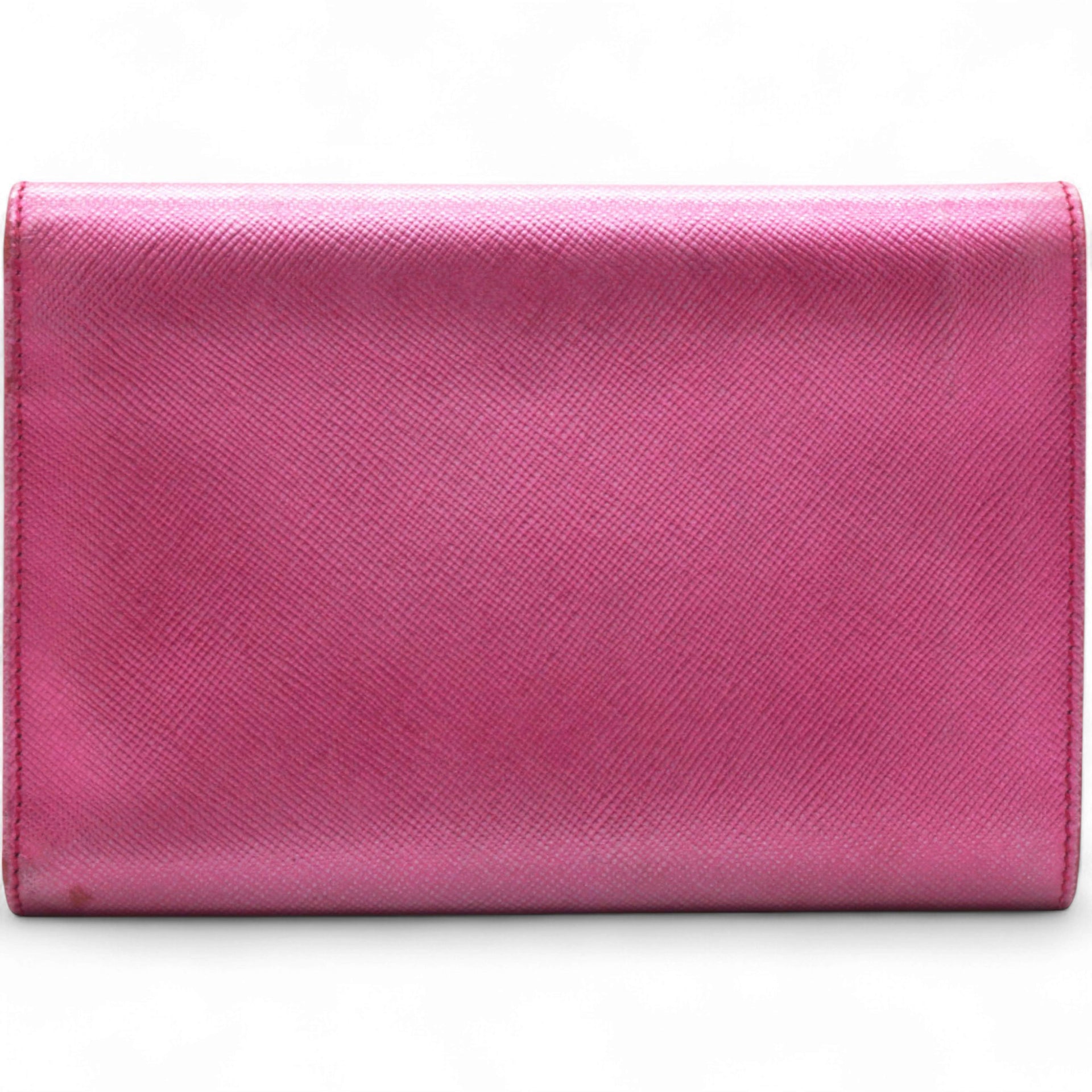 Prada Campact Leather Wallet Purple 