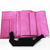 Prada Campact Leather Wallet Purple 