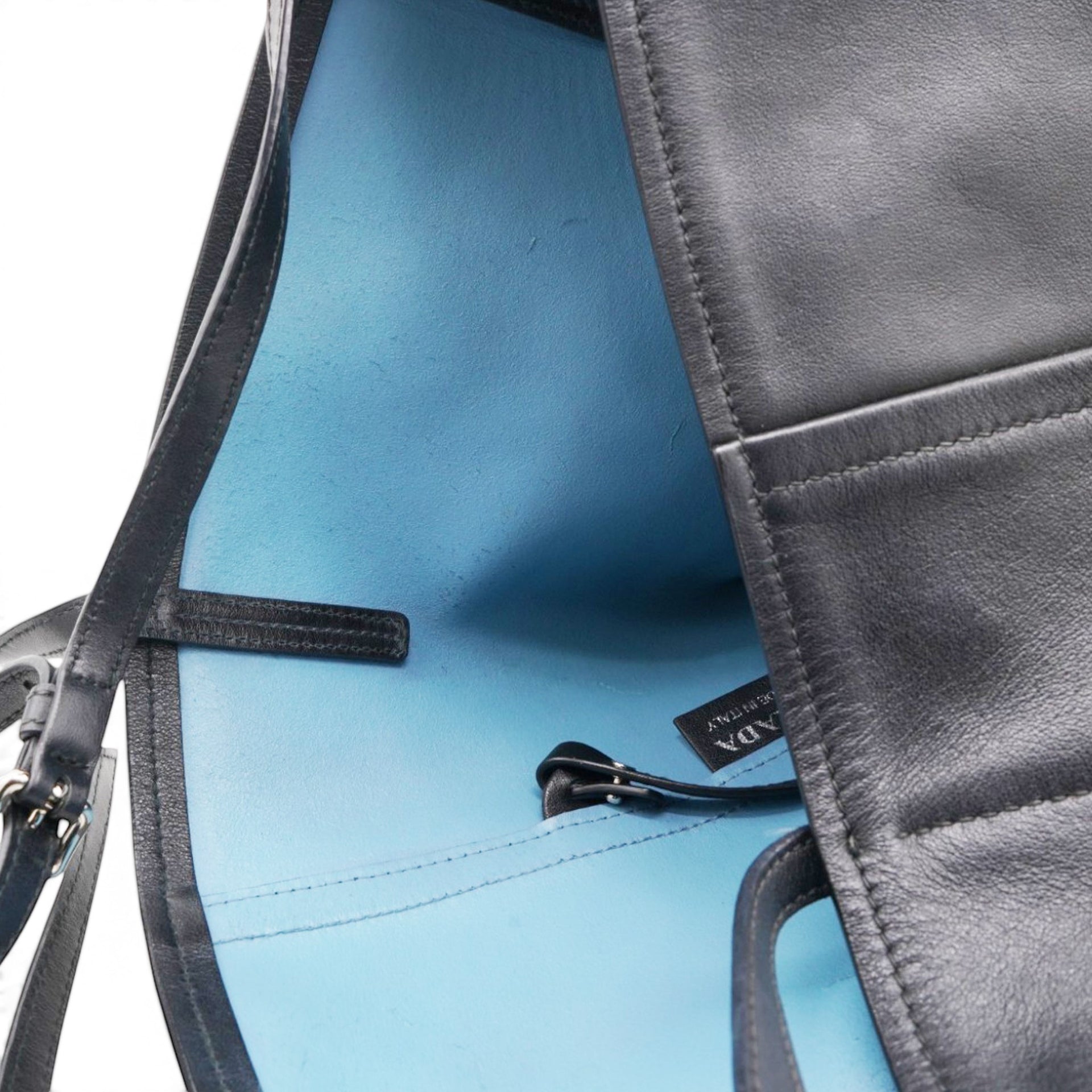 Prada Grace Lux Light Concept Shopper Tote Black Astrale 